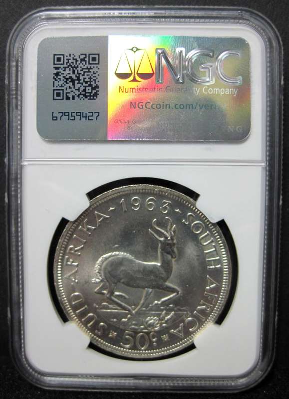 RSA 50 Cents 1963 - NGC MS63