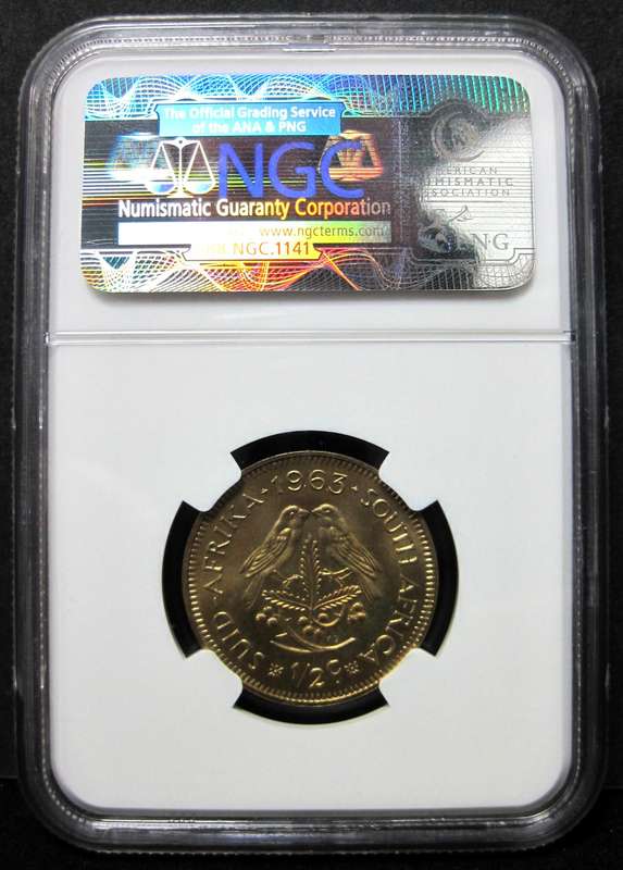 RSA 1/2 Cent 1963 - NGC PF66