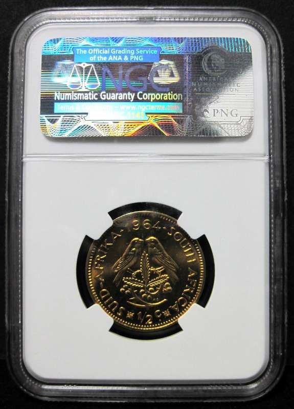 RSA 1/2 Cent 1964 - NGC PF65