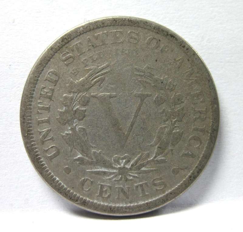 *R1 Auction* USA 5 Cents 1891