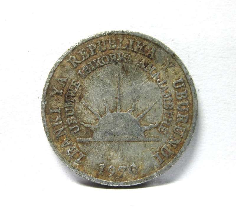 *R1 Auction* Burundi 1 Franc 1970