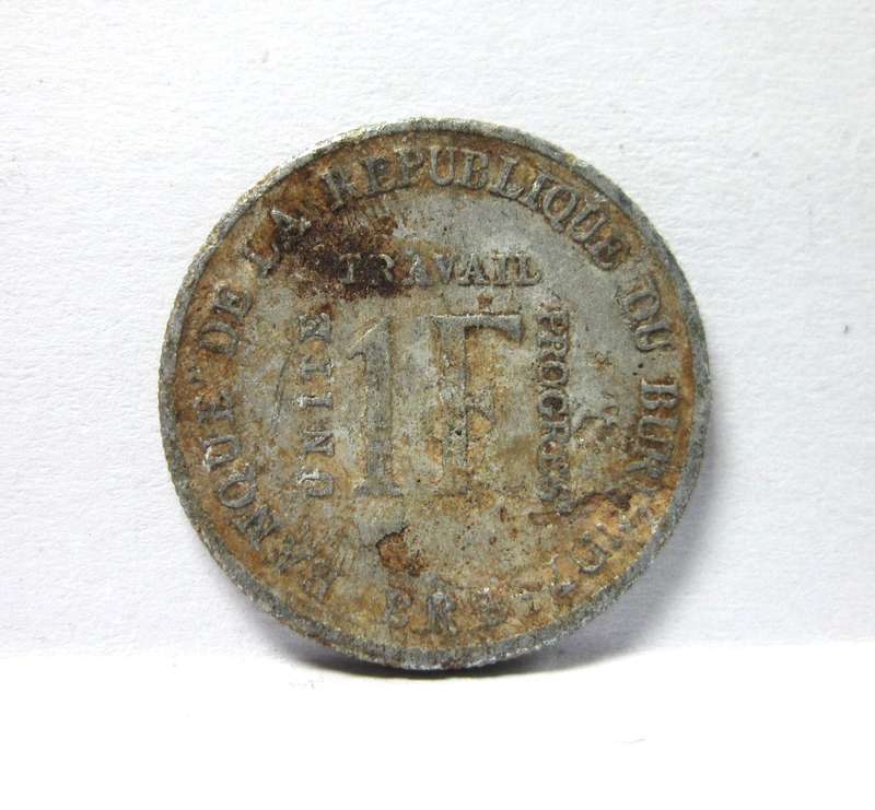 *R1 Auction* Burundi 1 Franc 1970
