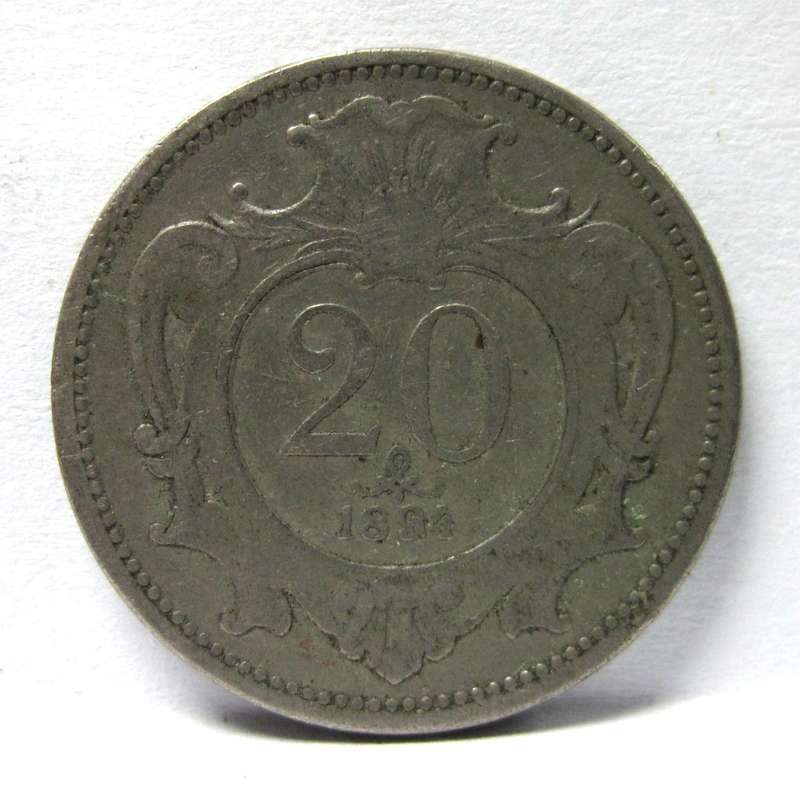 *R1 Auction* Austria 20 Heller 1894