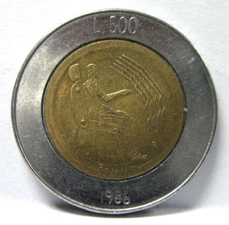 *R1 Auction* San Marino 500 Lire 1986