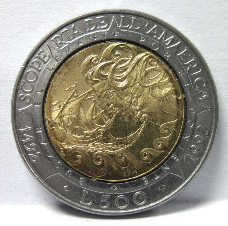 *R1 Auction* San Marino 500 Lire 1992