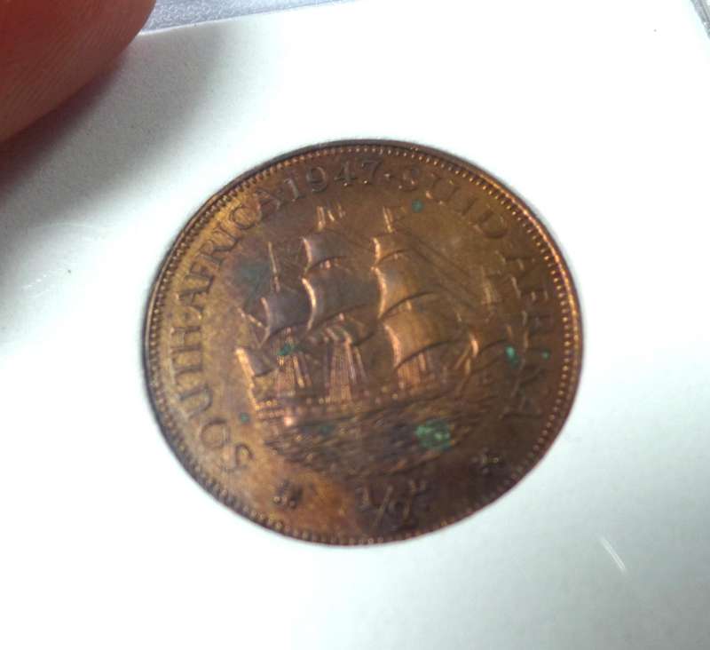 SA Union 1/2 Penny 1947 - NNC PR68 RB Cameo