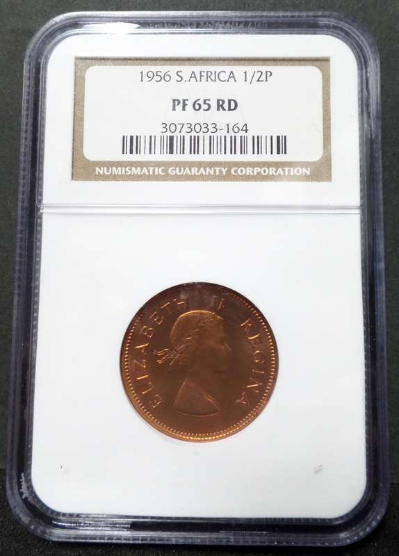 SA Union 1/2 Penny 1956 - NGC PF65 RD