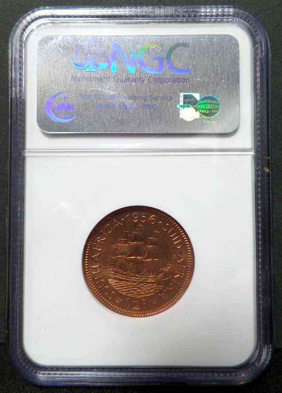 SA Union 1/2 Penny 1956 - NGC PF65 RD