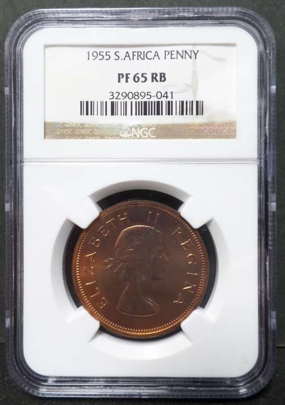 SA Union 1 Penny 1955 - NGC PF65 RB