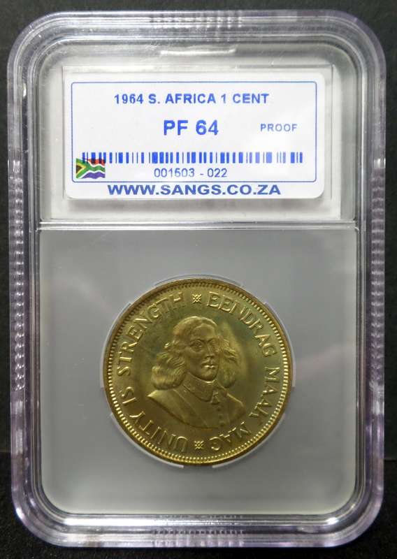 RSA 1 Cent 1964 - SANGS PF64