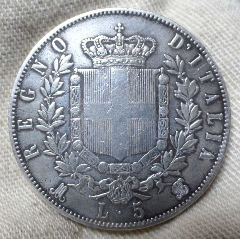 Italy 5 Lire 1870