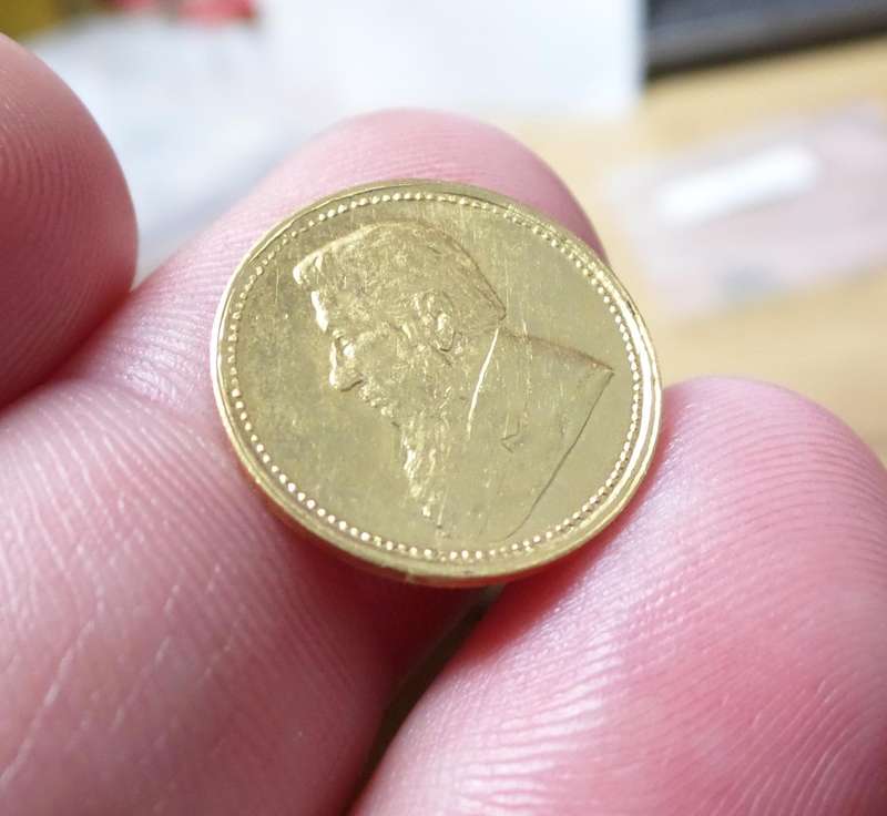 ZAR 3 Pence 1898 - Sammy Marks replica - 22ct Gold