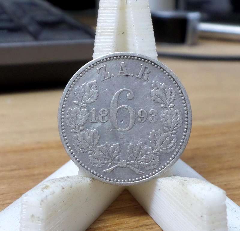 ZAR Sixpence 1893