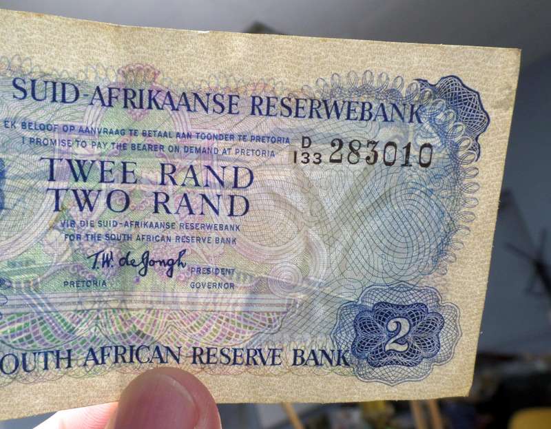 *R1 Auction* RSA 2 Rand 1972 - TW de Jongh 2nd issue