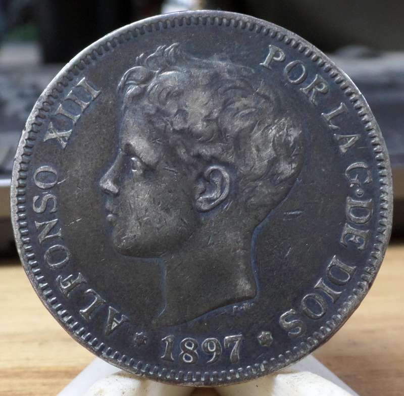 Spain 5 Peseta 1897