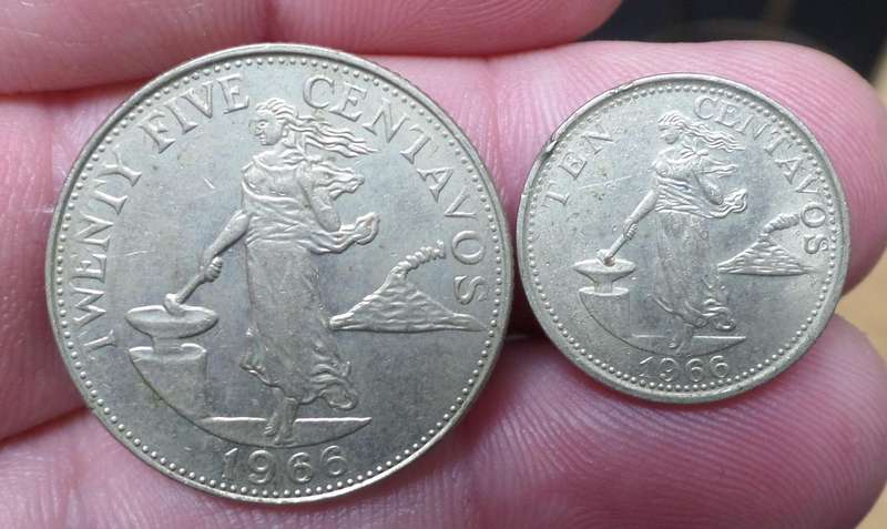 *R1 Auction* Philippines 10 & 25 Centavos 1966