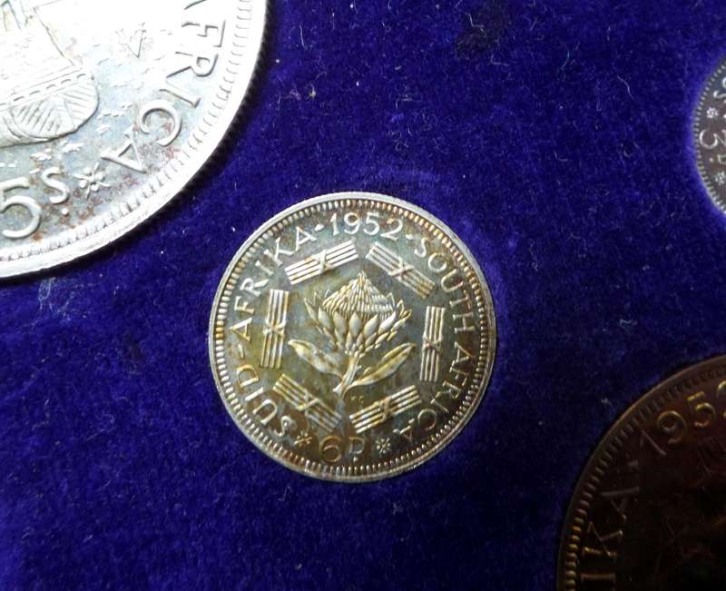1952 SA Union long proof set - no gold