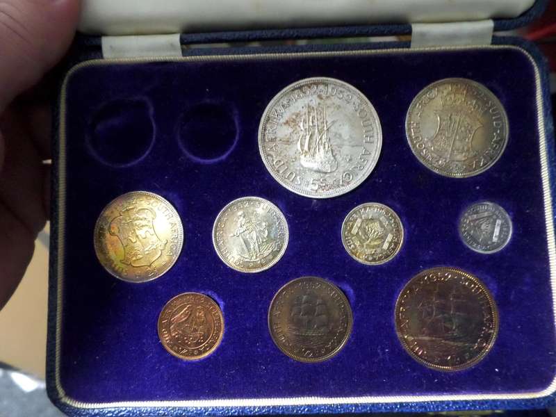1952 SA Union long proof set - no gold