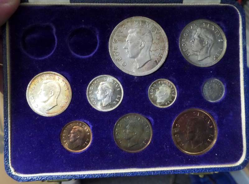 1952 SA Union long proof set - no gold