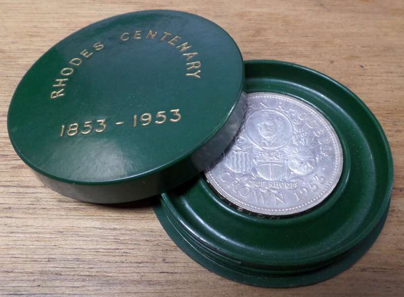 1953 Southern Rhodesia Crown - in casing