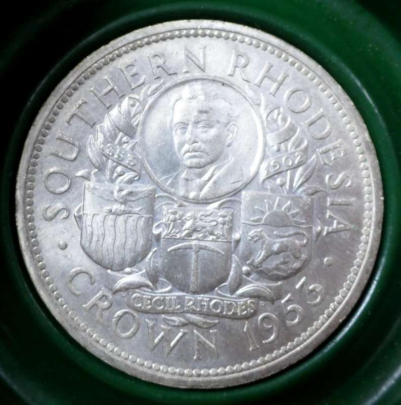 1953 Southern Rhodesia Crown - in casing