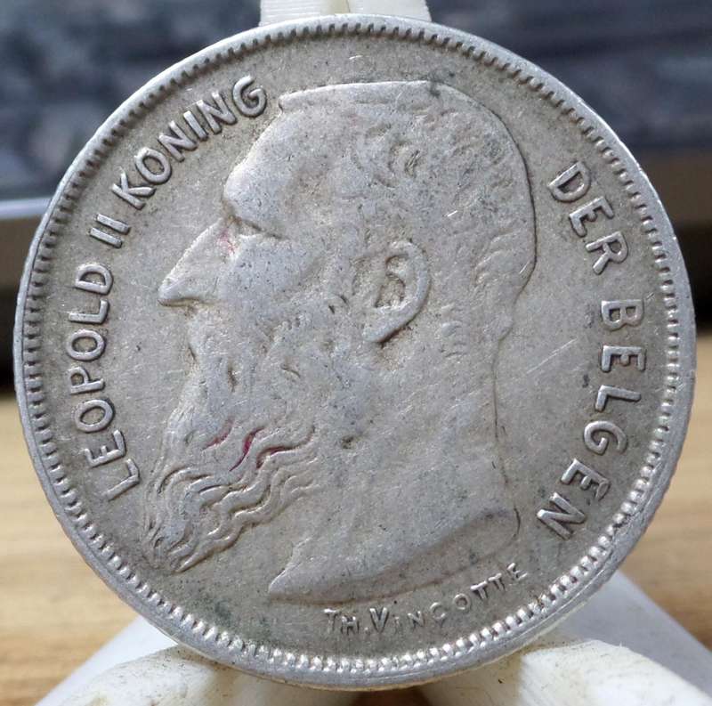 *R1 Auction* Belgium 2 Francs 1909 - Nice condition