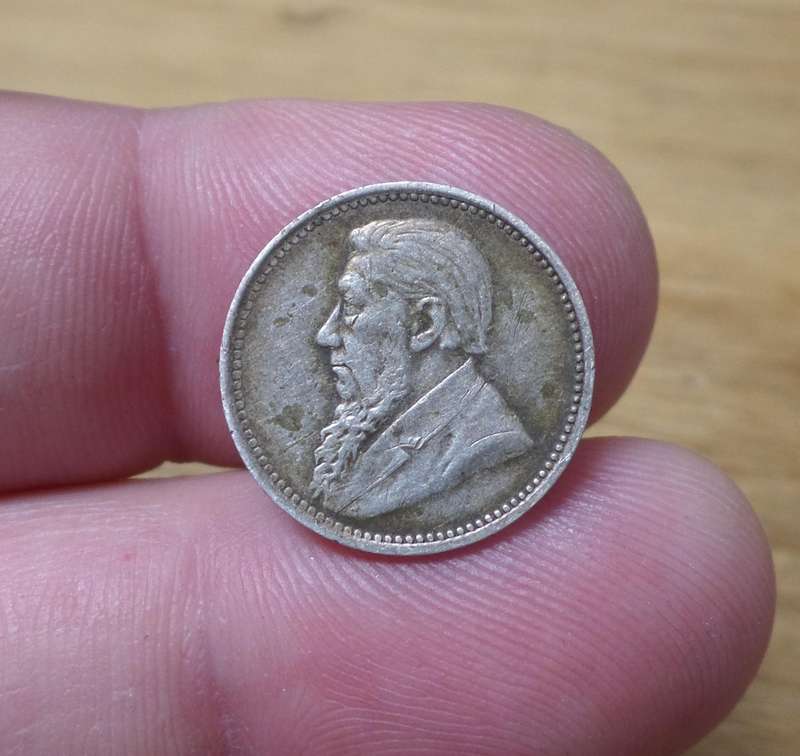 *R1 Auction* ZAR 3 Pence 1897