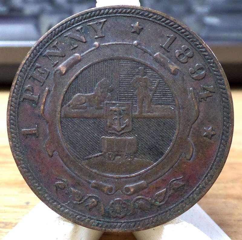 *R1 Auction* ZAR 1 Pence 1894