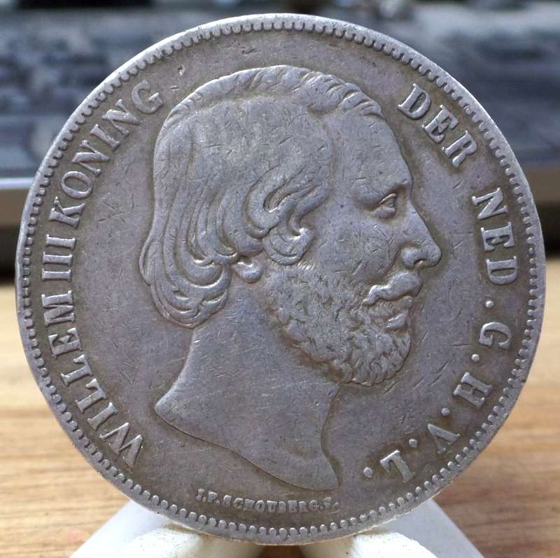 Netherlands 2.5 Gulden 1854