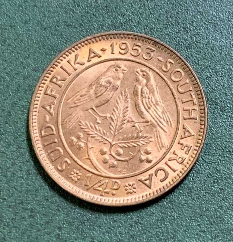 Union 1/4 Penny 1953