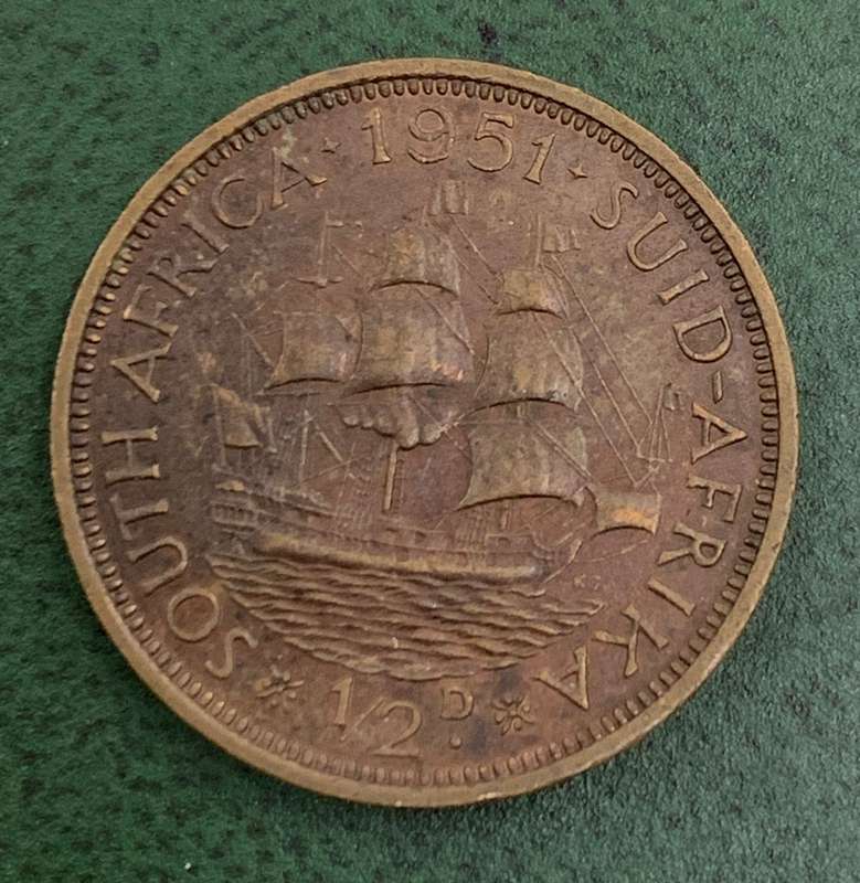 Union 1951 Half Penny