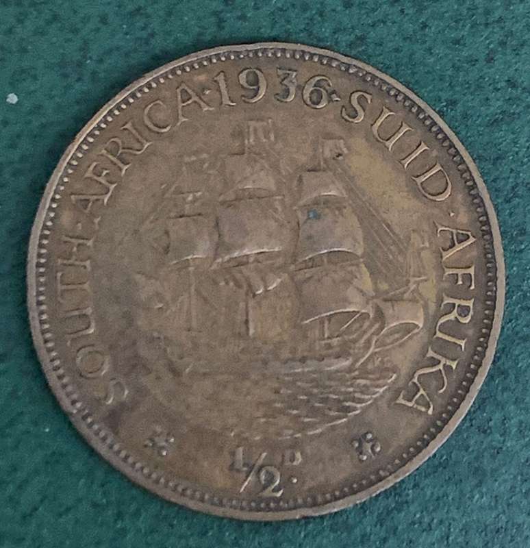 Union 1/2 Penny 1936