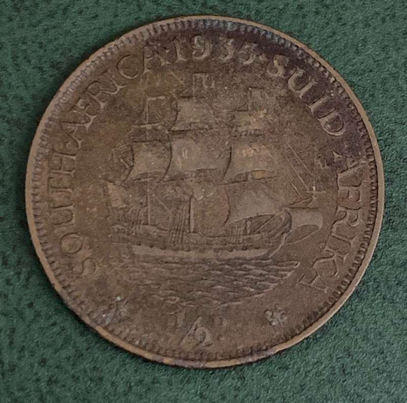 Union 1/2 Penny 1935