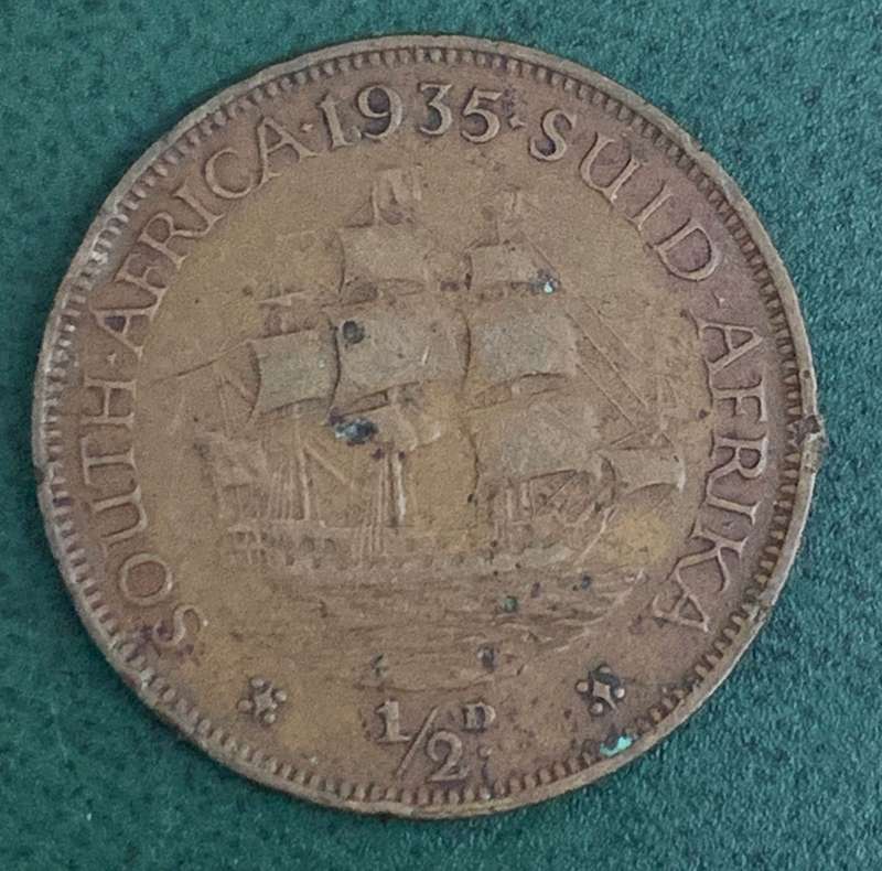 Union 1/2 Penny 1935