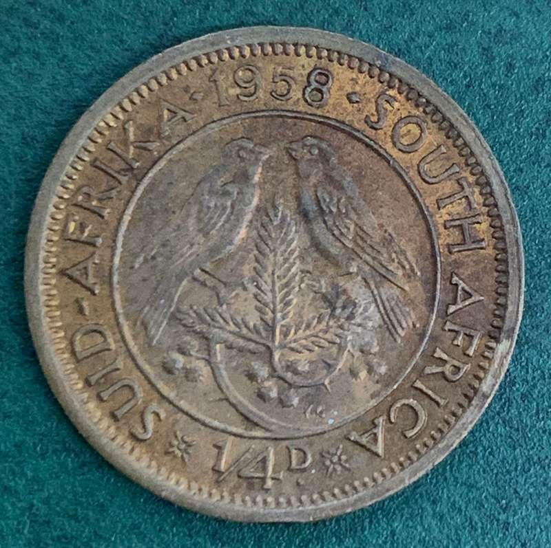 Union 1/4 Penny 1958