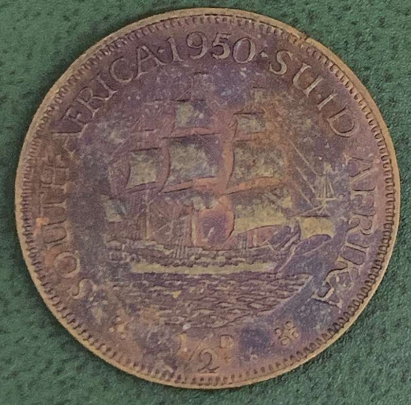 Union 1/2 Penny 1950