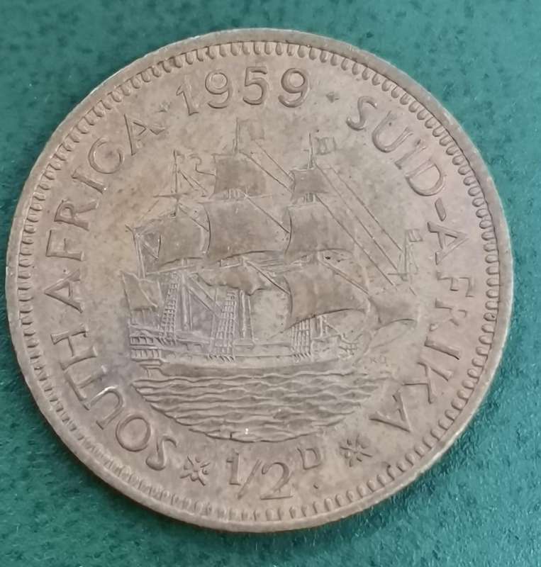 Union 1/2 Penny 1959