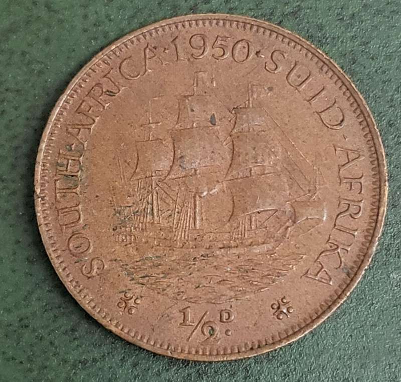 Union 1/2 Penny 1950
