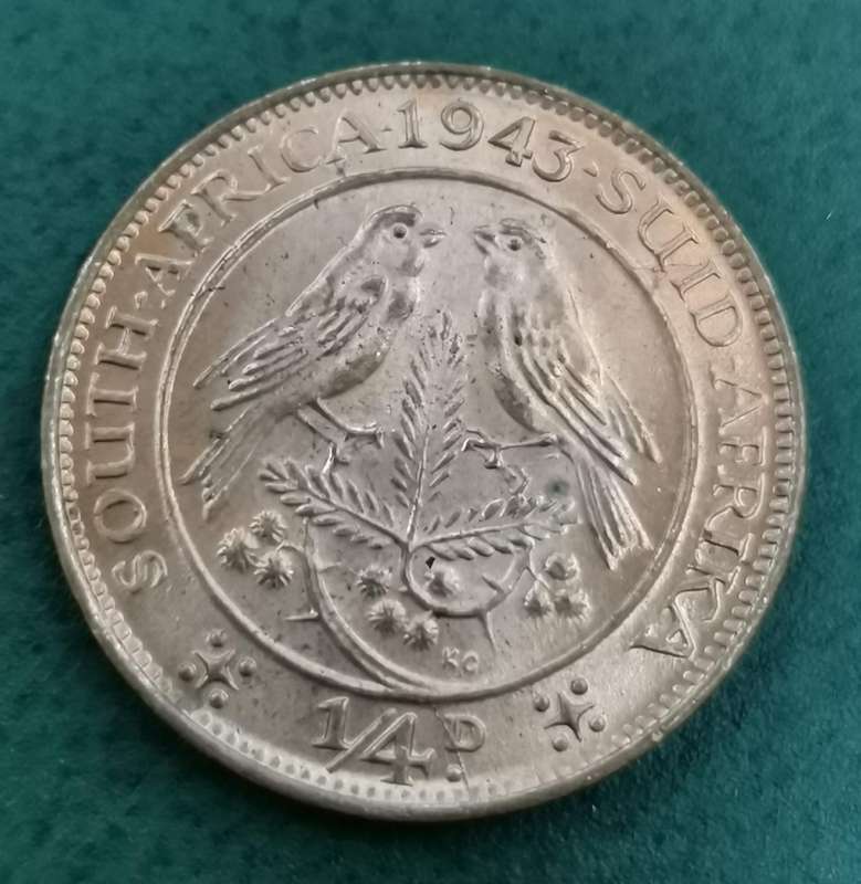 Union 1/4 Penny 1943 - UNC condition