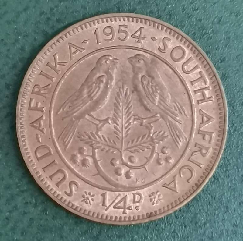 Union 1/4 Penny 1954