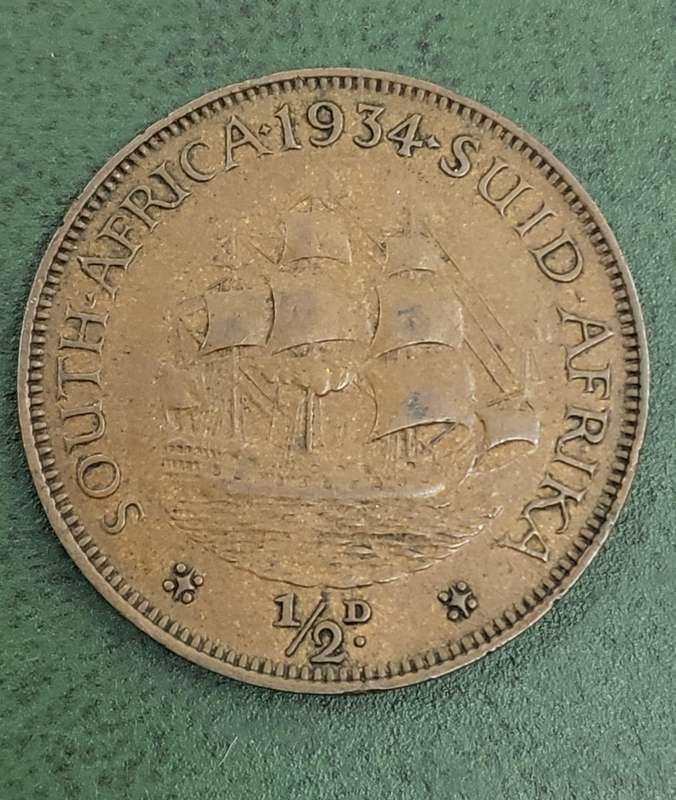 Union Half Penny 1934