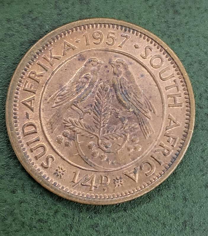 Union 1/4 Penny 1957