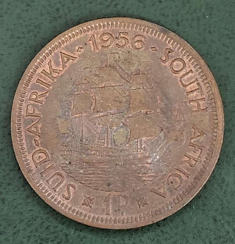 Union Penny 1956 - aUNC condition with luster