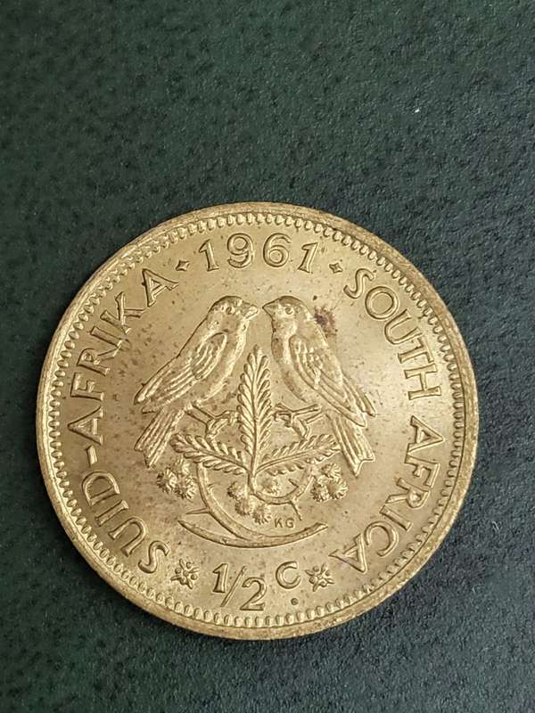 Discount!!! RSA 1/2 Cent 1961