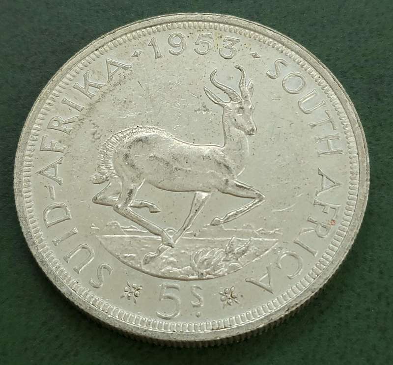 Union 5 Shillings 1953