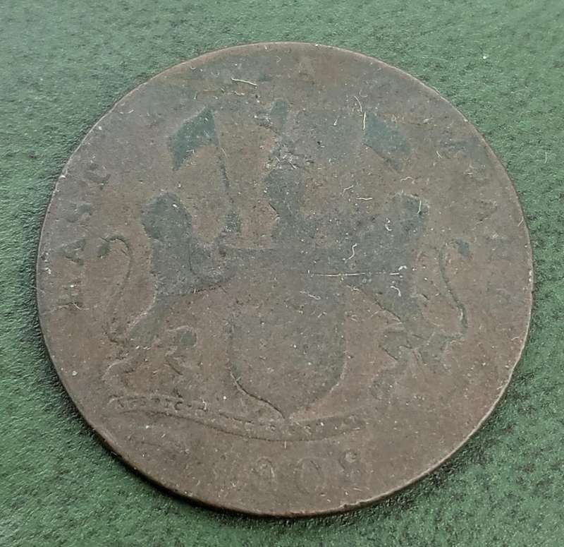 **R1 Auction** East India Company - Madras 20 Cash 1808