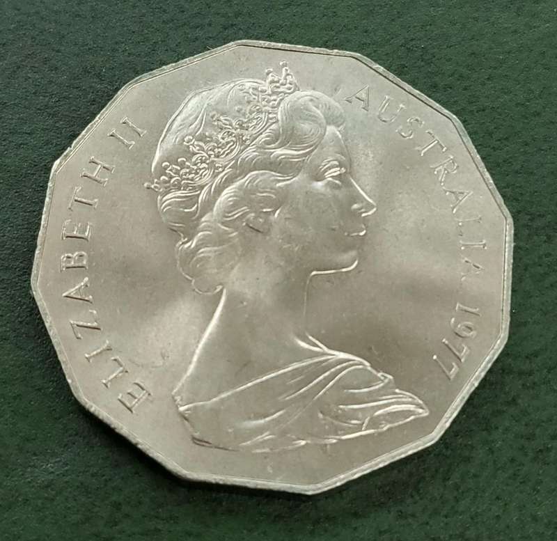 **R1 Auction** Australia 50 Cents 1977-Silver Jubilee