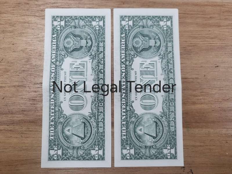 US Dollar Note Sequel Pair (2) : E60018249B-E60018250B - UNC