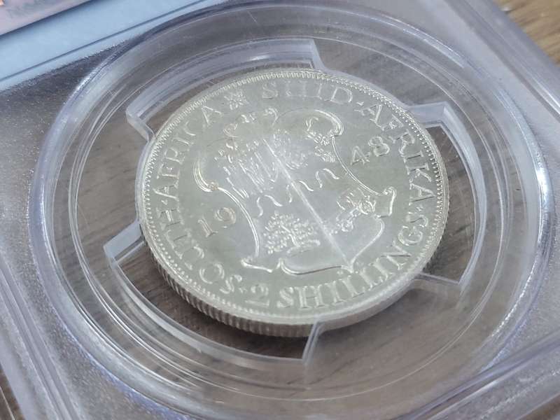 Union 1948 Two Shillings - PCGS PR67: Only 4 in Higher Grade at NGC - Low Mintage: 1120