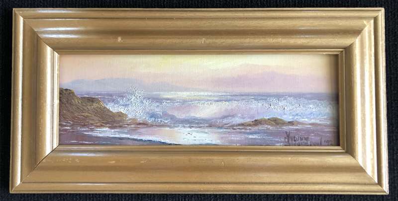 ORIGINAL YVONNE SWANEPOEL - OIL ON BOARD "BLOUBERGSTRAND"